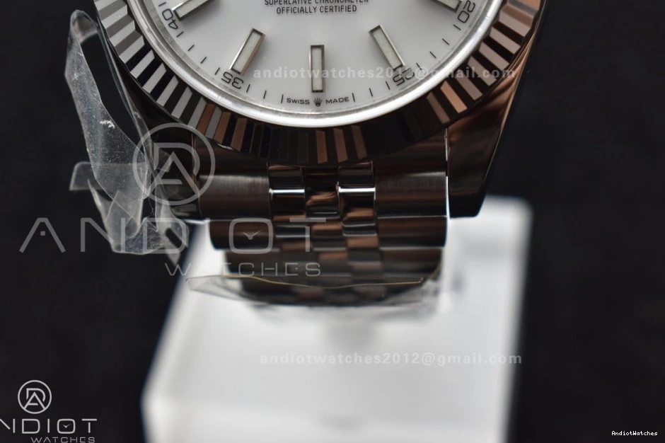 Supportive Stick WF 41 Dial Steel 904L 1:1 SS Bracelet 649 Best A White Jubilee SS Edition Datejust on 0914